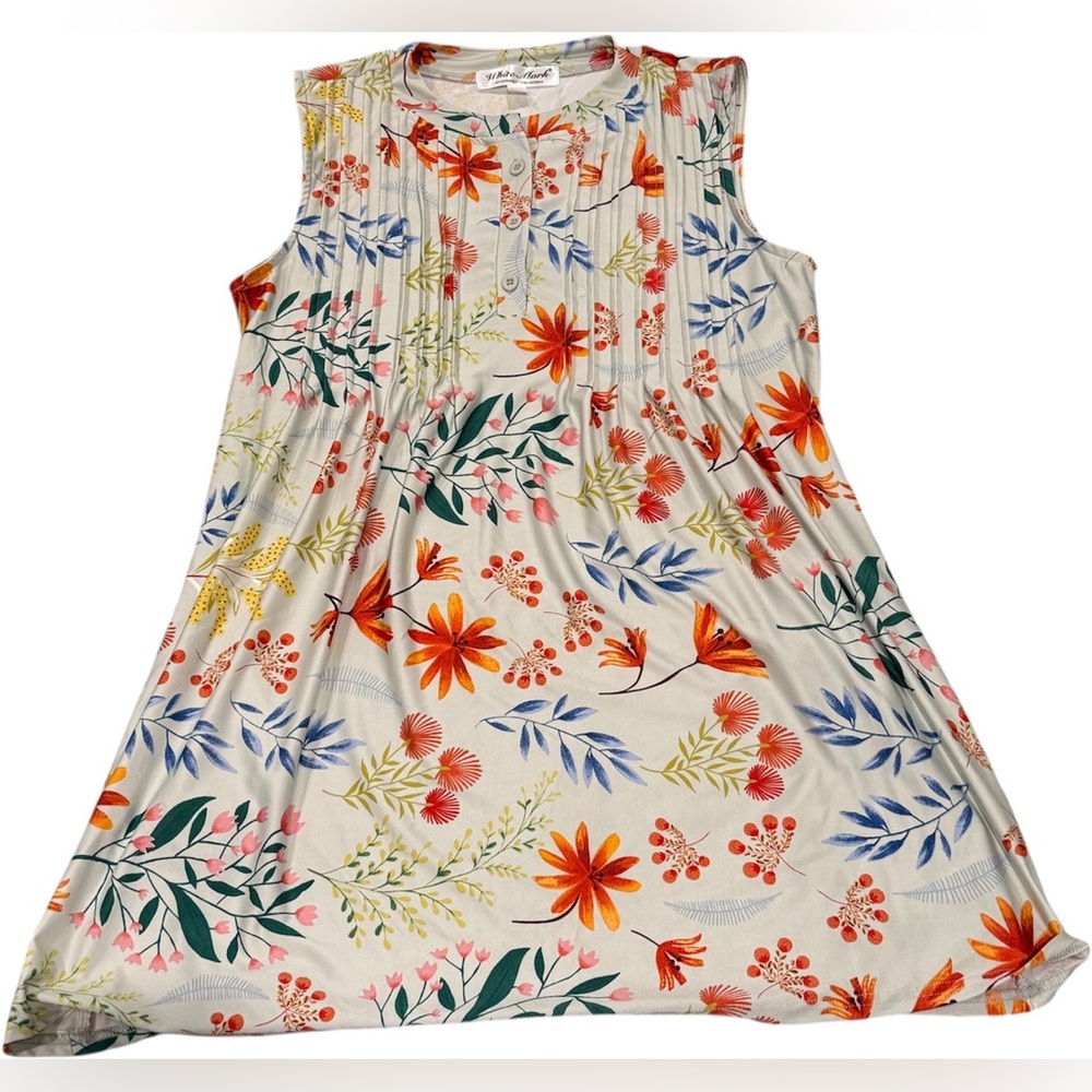 Maternity Floral Sleeveless Tunic